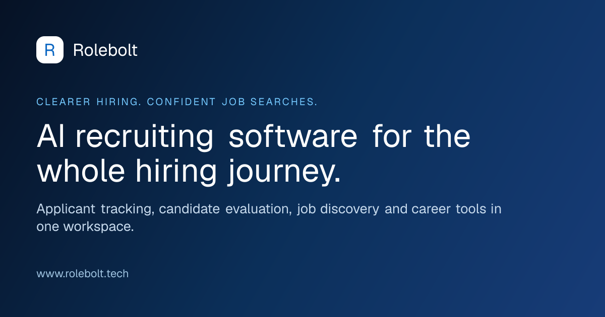 RoleBolt: Hire Smarter with AI — official preview image